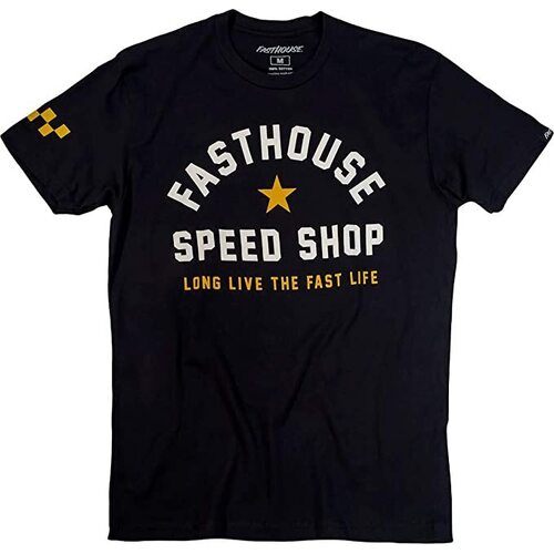 Fasthouse Fast Life Tee - Black - M - SKU:12590009