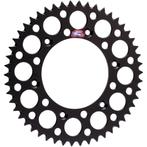 Renthal Ultralight Grooved Sprocket - Rear - Black - 52T