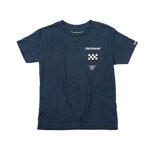 Fasthouse Youth Subside Tee - Navy - XS - SKU:15323020
