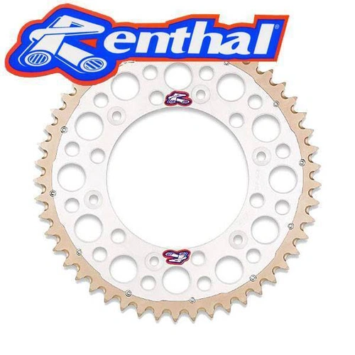 Renthal Ultralight Sprocket - Rear - Silver - 49T - KTM 65 SX 98-15 - SKU:192U42049G