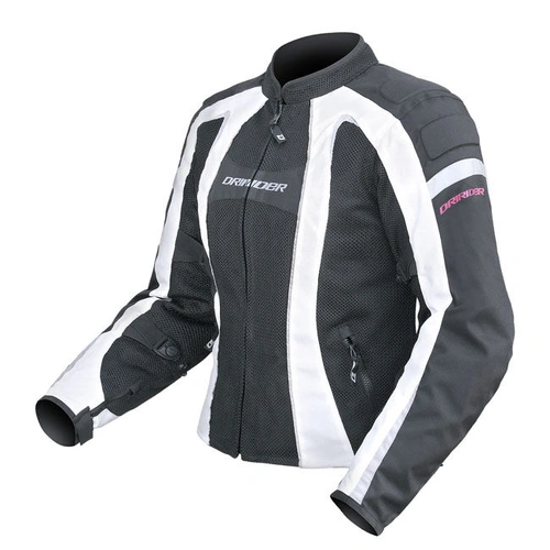 Dri Rider Airstream Womens Jacket - Black/White - XL - SKU:2108700