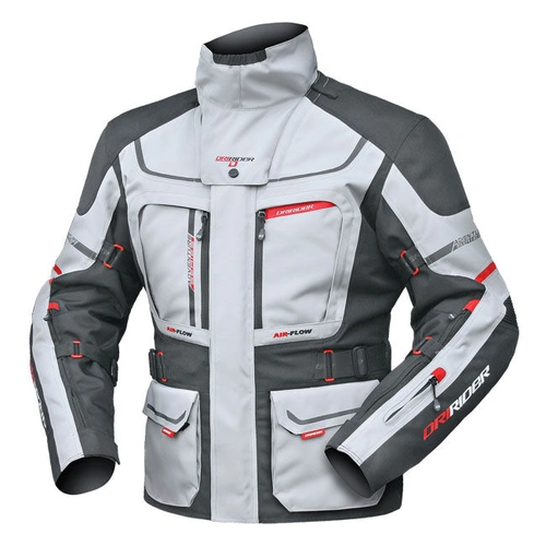 Dri Rider Vortex Adventure 2 Jacket - Grey/Black - L - SKU:2112113