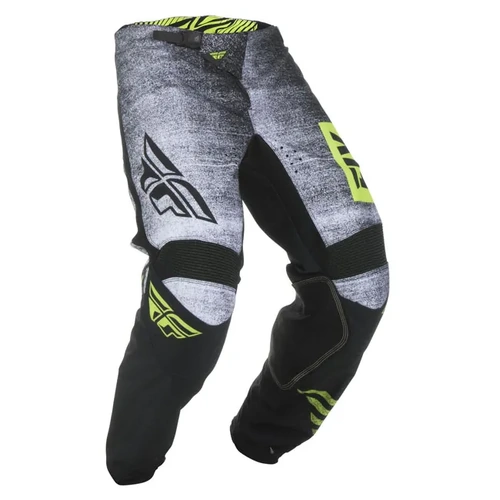 Fly Racing Youth Kinetic Noiz MX Pants - Black/Hi-Vis
