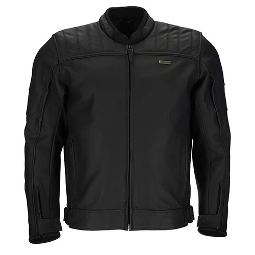 Argon Recoil Non-Perforated Leather Jacket - Black