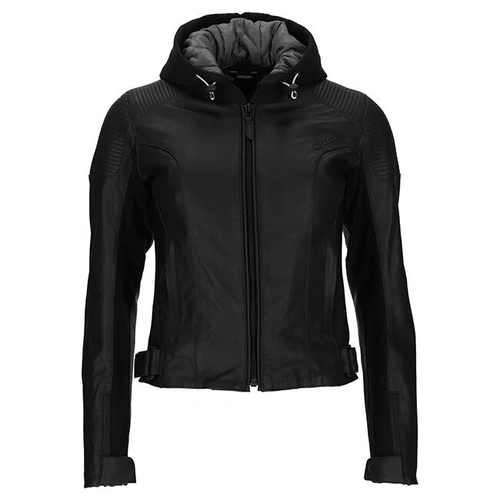 Argon Ladies Impulse Non-Perforated Leather Jacket - Black