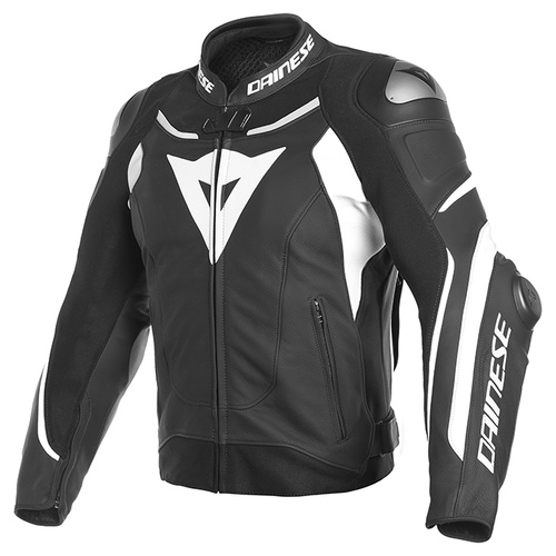 Dainese Super Speed 3 Leather Jacket - Black/White/White - 60 - SKU:2119232