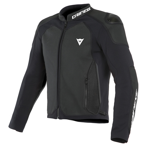 Dainese Intrepida Perforated Leather Jacket - Matt Black/Charcoal Grey/Matt Black - 58 - SKU:2119268