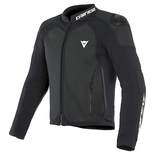 Dainese Intrepida Perforated Leather Jacket - Matt Black/Charcoal Grey/Matt Black - 58 - SKU:2119268