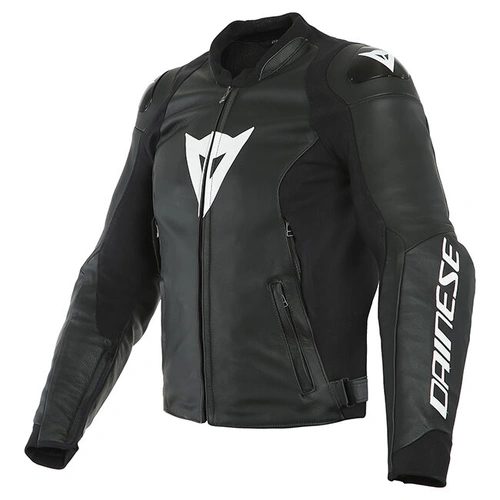 Dainese Sport Pro Leather Jacket - Black/White