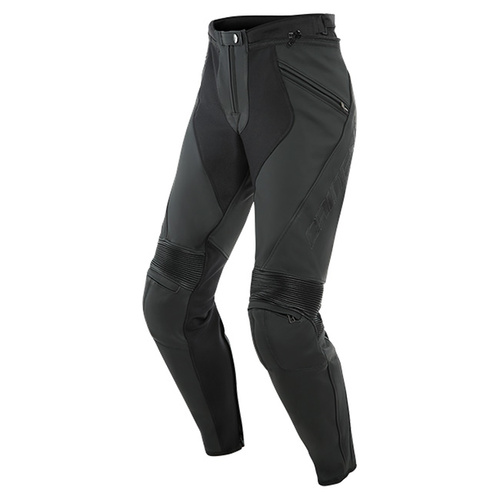 Dainese Ladies Pony 3 Perforated Leather Pants - Matt Black - 42 - SKU:2119389
