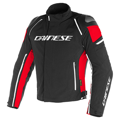 Dainese Racing 3 D-Dry Jacket - Black/Black/Red - 54 - SKU:2119499