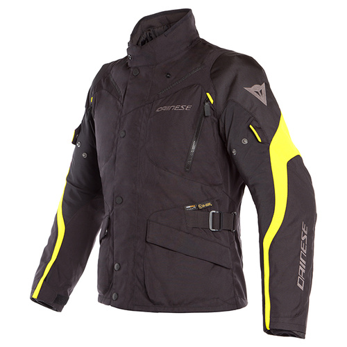 Dainese Tempest 2 D-Dry Jacket - Black/Black/Fluro Yellow - 48 - SKU:2119503