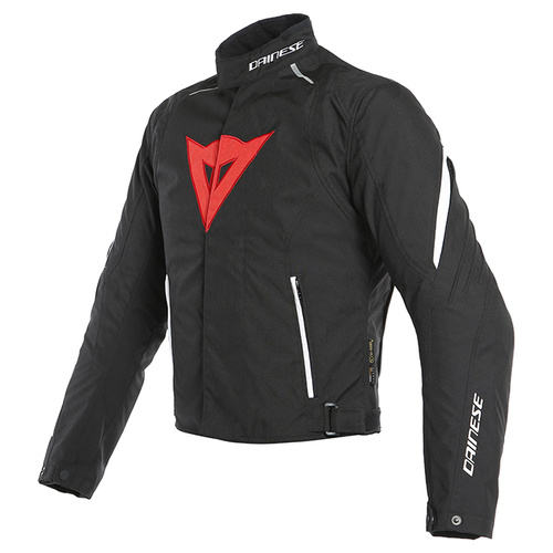 Dainese Laguna Seca 3 D-Dry Jacket - Black/Lava Red/White - 48 - SKU:2119522