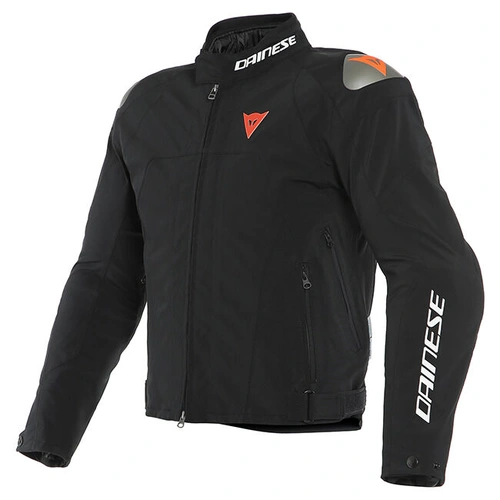 Dainese Indomita D-Dry XT Jacket - Matt Black/Matt Black/Red
