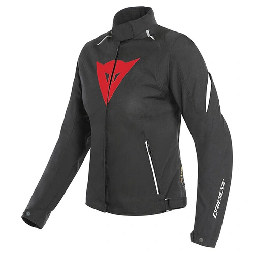 Dainese Ladies Laguna Seca 3 D-Dry Jacket - Black/Lava Red/White - 52 - SKU:2119632