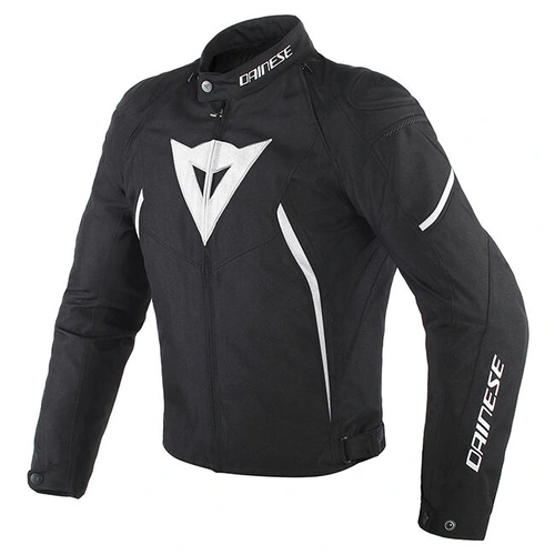 Dainese Avro D2 Tex Jacket - Black/Black/White - 58 - SKU:2119685