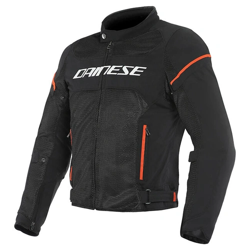 Dainese Air Frame D1 Tex Jacket - Black/White/Fluro Red