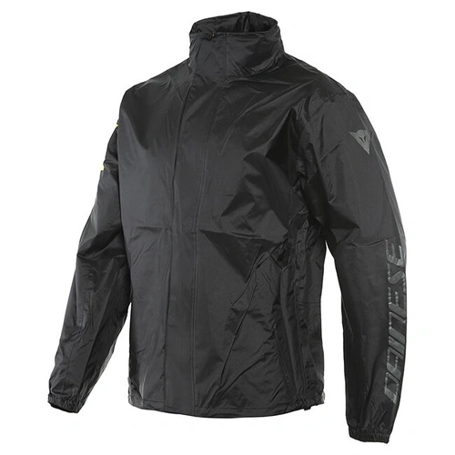 Dainese VR46 Rain Jacket - Black/Fluro Yellow