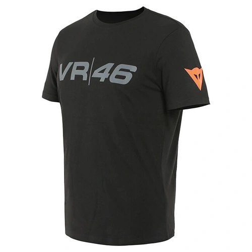 Dainese VR46 Pit Lane Casual T-Shirt - Black/Fluro Yellow