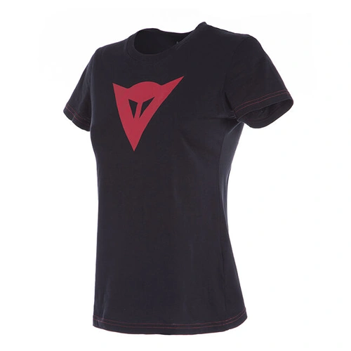 Dainese Ladies Speed Demon Casual T-Shirt - Black/Red - L - SKU:2120109