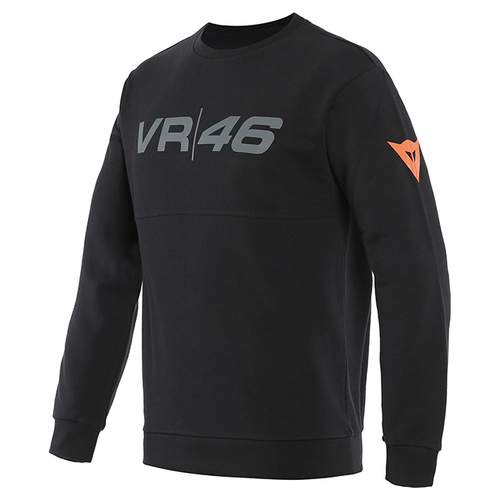 Dainese VR46 Team Casual Sweatshirt - Black/Fluro Yellow - M - SKU:2120118