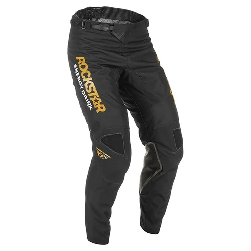 Fly Racing Kinetic Rockstar MX Pants - Black/Gold - 34 - SKU:2120500