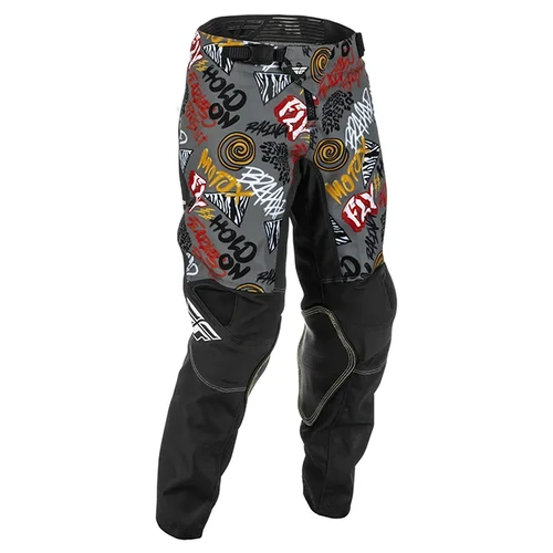 Fly Racing Youth Kinetic Rebel MX Pants - Black/Grey