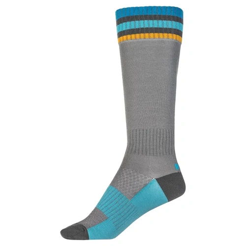 Fly Racing Thin MX Socks - Grey - M - SKU:2120773
