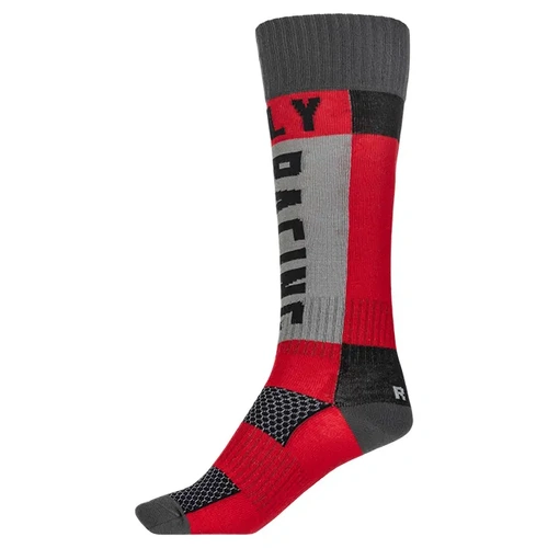 Fly Racing Thin MX Socks - Red - M - SKU:2120779