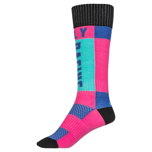 Fly Racing Thin MX Socks - Pink - M - SKU:2120782