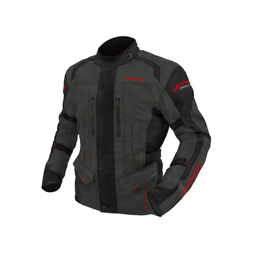 Dri Rider Youth Compass 4 Jacket - Grey/Black/Red - M - SKU:2120867