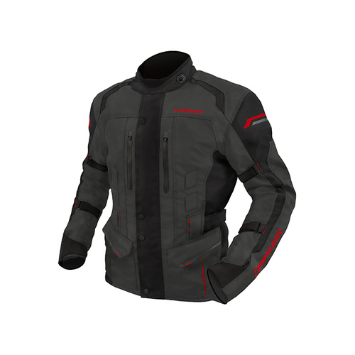 Dri Rider Youth Compass 4 Jacket - Grey/Black/Red - S - SKU:2120866