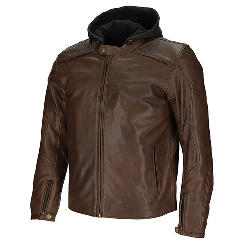 Argon Realm Vintage Leather Jacket - Brown