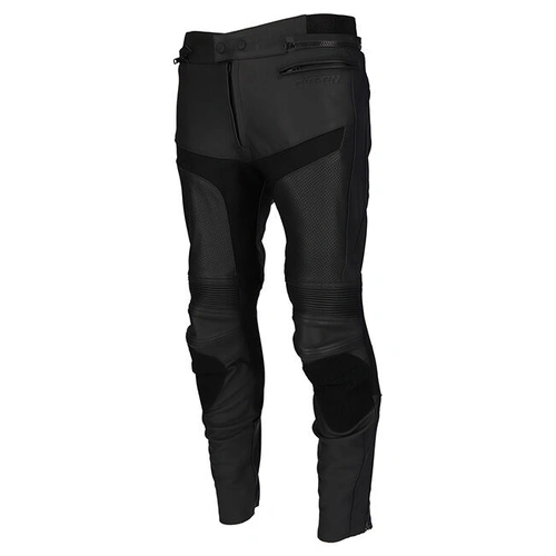Argon Ladies Calibre Perforated Leather Pants - Black - 8 - SKU:2121405