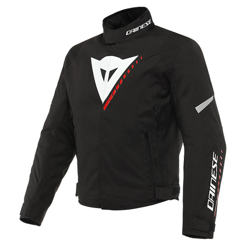 Dainese Veloce D-Dry Jacket - Black/White/Lava Red - 48 - SKU:2122090
