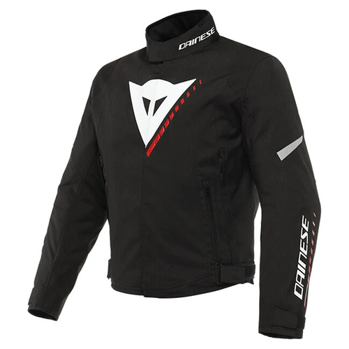 Dainese Veloce D-Dry Jacket - Black/White/Lava Red