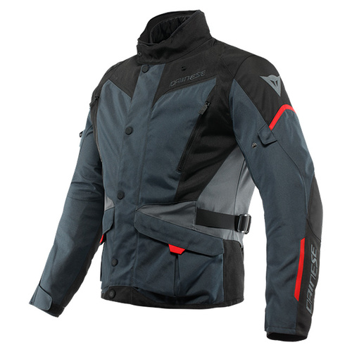 Dainese Tempest 3 D-Dry Jacket - Ebony/Black/Lava Red - 48 - SKU:2122097