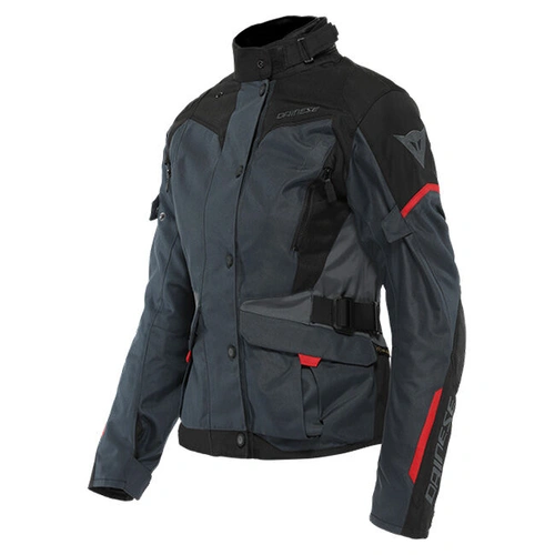 Dainese Ladies Tempest 3 D-Dry Jacket - Ebony/Black/Lava Red - 38 - SKU:2122113