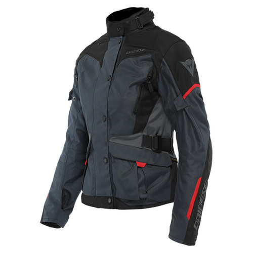 Dainese Ladies Tempest 3 D-Dry Jacket - Ebony/Black/Lava Red - 38 - SKU:2122113