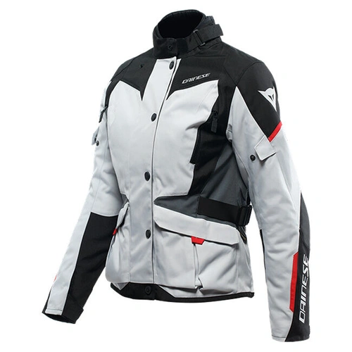 Dainese Ladies Tempest 3 D-Dry Jacket - Glacier Grey/Black/Lava Red