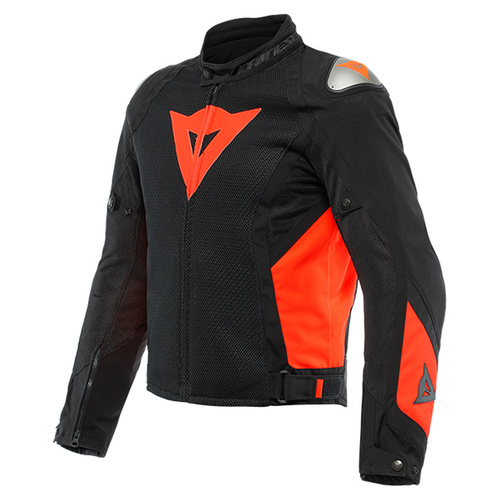 Dainese Energyca Air Tex Jacket - Black/Fluro Red - 50 - SKU:2122167
