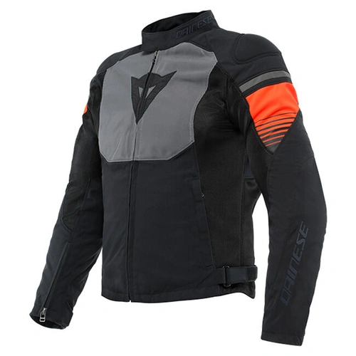 Dainese Air Fast Tex Jacket - Black/Grey/Fluro Red - 48 - SKU:2122199