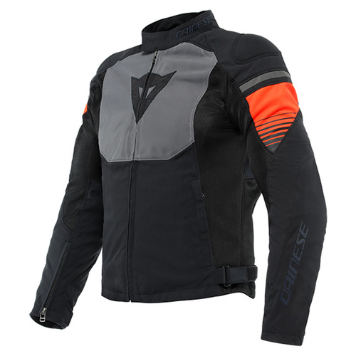 Dainese Air Fast Tex Jacket - Black/Grey/Fluro Red - 48 - SKU:2122199