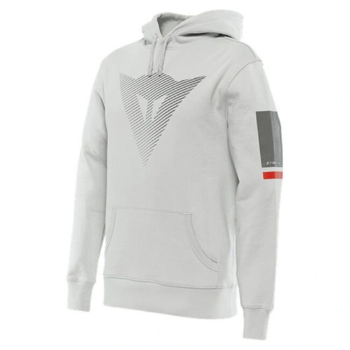 Dainese Casual Fade Hoodie - Glacier Grey/Dark Grey/Red - XL - SKU:2122319