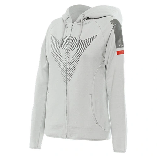 Dainese Ladies Casual Fade Hoodie - Glacier Grey/Dark Grey/Red