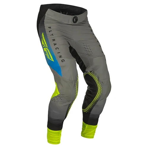 Fly Racing Lite MX Pants - Grey/Blue/Hi-Vis - 28 - SKU:2122427