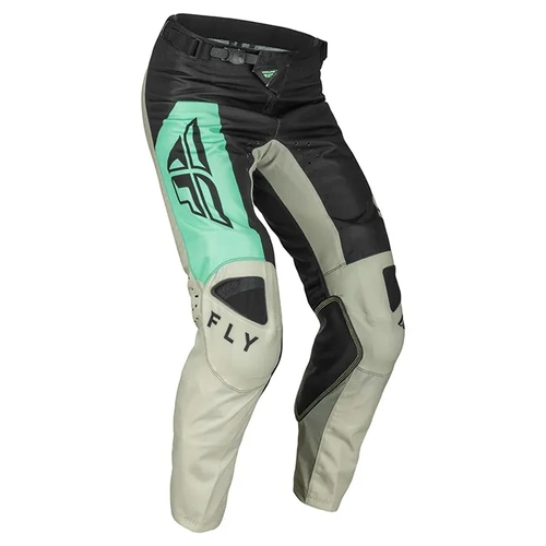Fly Racing Kinetic Jet MX Pants - Black/Mint/Grey - 42 - SKU:2122500