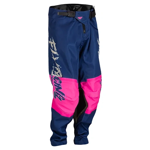 Fly Racing Youth Kinetic Khaos MX Pants - Pink/Navy/Tan - 18 - SKU:2122632