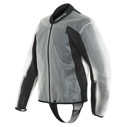 Dainese Racing 2 Rain Jacket - Black/Transparent - S - SKU:2123055
