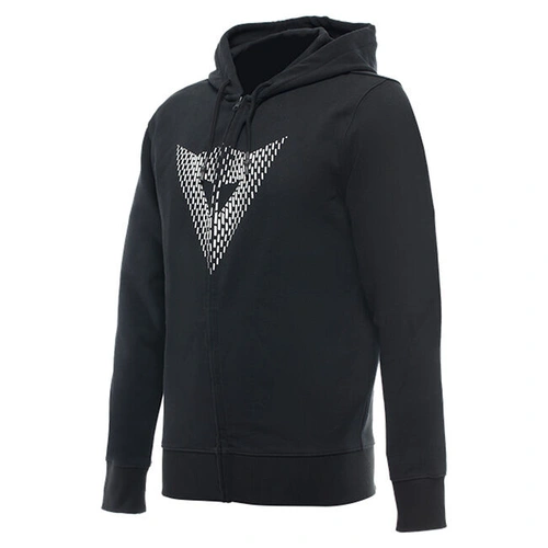 Dainese Casual Logo Hoodie - Black/White - XL - SKU:2123328